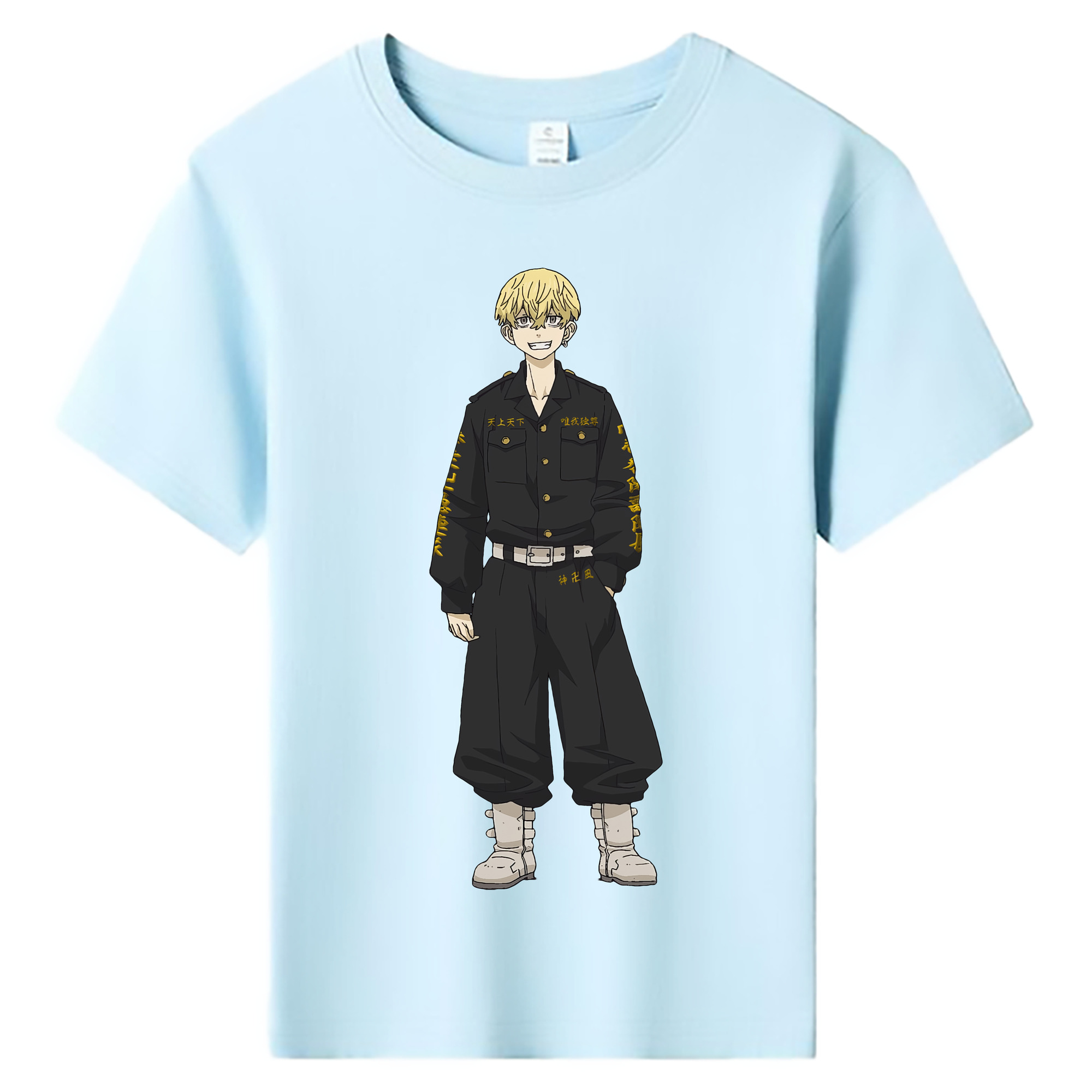 （画像用） 東京リベンジャーズ Tokyo Revengers 綿100％キッズTシャツ（フロントプリント）